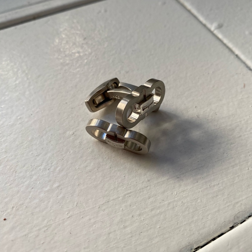 Salvatore Ferragamo Double Gancini Cufflinks